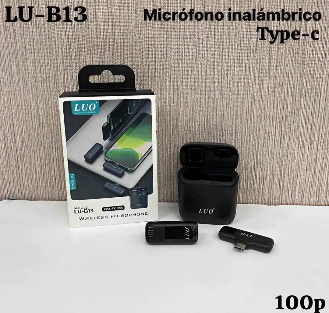 Micr�fono Inal�mbrico LUO tipo C cod. LU-B13